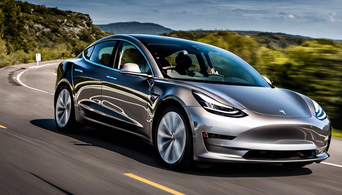 Image of the Model 3 Standard Range Plus, the most affordable Tesla model in Canada, showcasing its sleek design and electric driving capabilities.